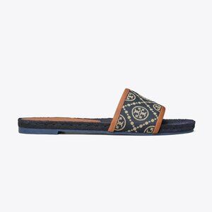 Tory Burch - T MONOGRAM ESPADRILLE SLIDE  Size 7